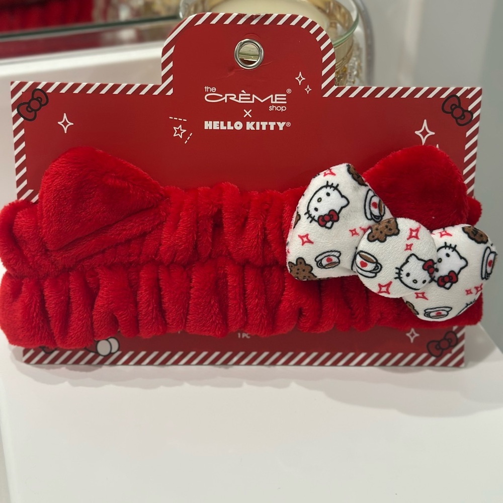 Hello Kitty Red Plush Headband♥️